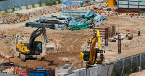 Kai Tak, Hong Kong 08 September 2019: Hong Kong construction site