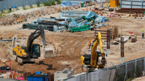 Kai Tak, Hong Kong 08 September 2019: Hong Kong construction site